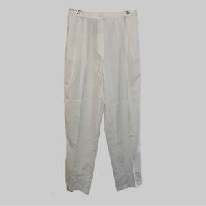 Vintage Worthington White High-waisted Linen Pants Sz 32